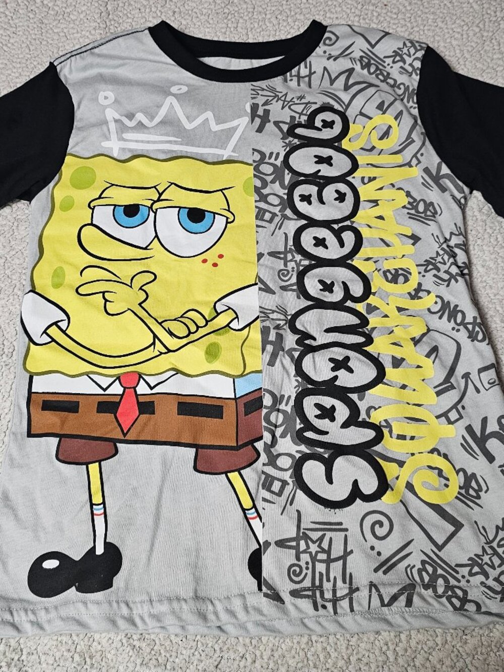 SpongeBob - Nickelodeon Boys Size 14/16 Short Sleeve T-shirt